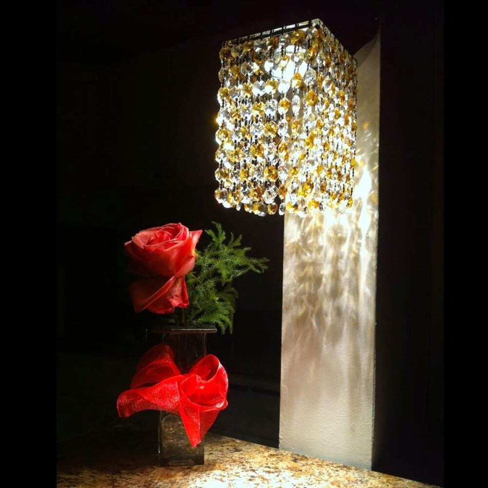 Cb2 Wall Sconce with Sparkling Crystals